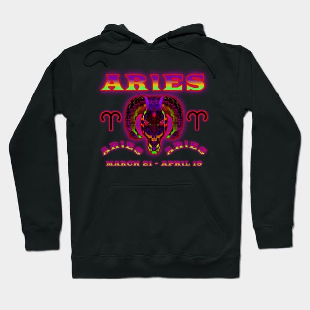 Aries 8a Black Hoodie by Boogie 72